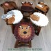 Kids Wooden Stool Long Ear Sheep